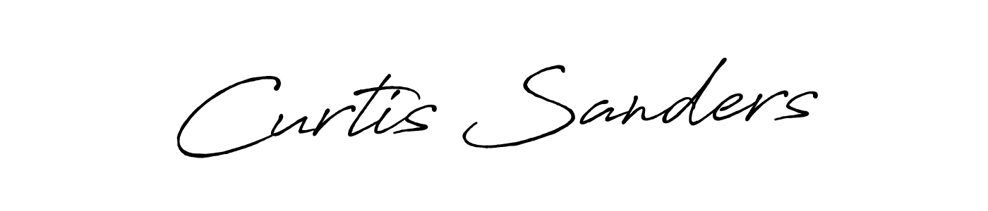 Create a beautiful signature design for name Curtis Sanders. With this signature (Antro_Vectra_Bolder) fonts, you can make a handwritten signature for free. Curtis Sanders signature style 7 images and pictures png