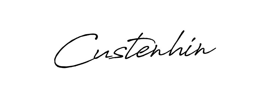 You should practise on your own different ways (Antro_Vectra_Bolder) to write your name (Custenhin) in signature. don't let someone else do it for you. Custenhin signature style 7 images and pictures png