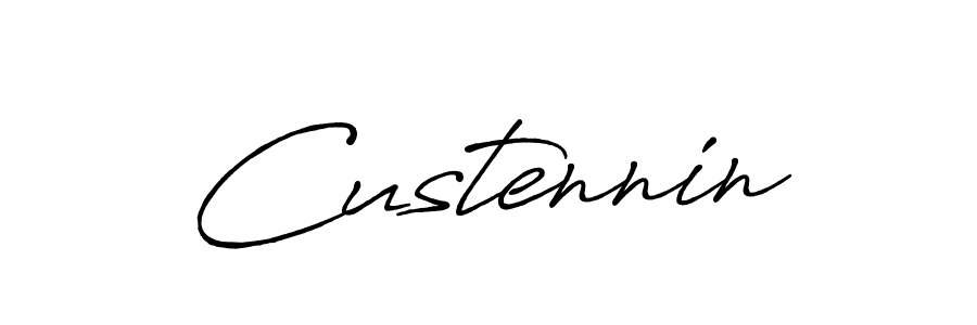 Antro_Vectra_Bolder is a professional signature style that is perfect for those who want to add a touch of class to their signature. It is also a great choice for those who want to make their signature more unique. Get Custennin name to fancy signature for free. Custennin signature style 7 images and pictures png