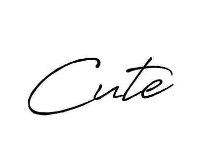 How to Draw Cute signature style? Antro_Vectra_Bolder is a latest design signature styles for name Cute. Cute signature style 7 images and pictures png