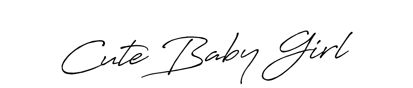 Make a beautiful signature design for name Cute Baby Girl. Use this online signature maker to create a handwritten signature for free. Cute Baby Girl signature style 7 images and pictures png