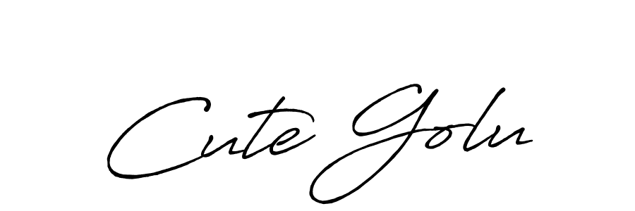 How to Draw Cute Golu signature style? Antro_Vectra_Bolder is a latest design signature styles for name Cute Golu. Cute Golu signature style 7 images and pictures png