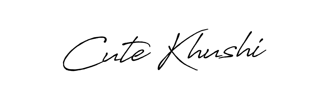 It looks lik you need a new signature style for name Cute Khushi. Design unique handwritten (Antro_Vectra_Bolder) signature with our free signature maker in just a few clicks. Cute Khushi signature style 7 images and pictures png