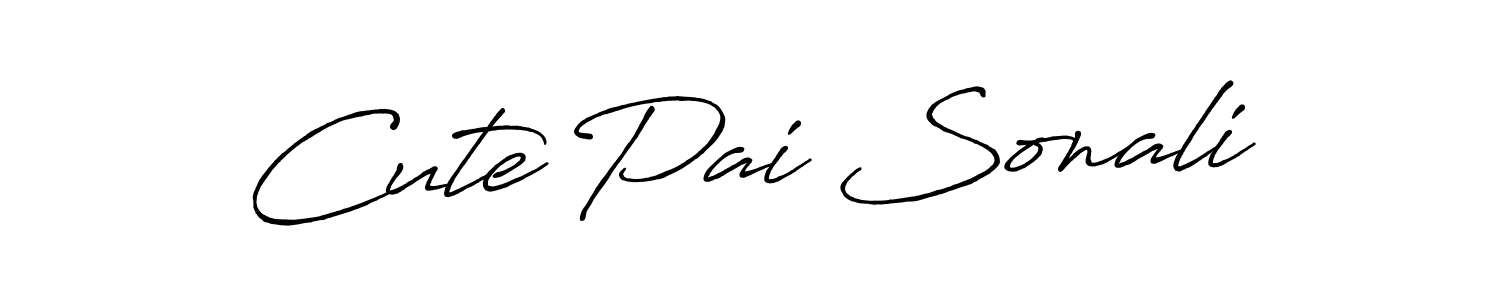 You should practise on your own different ways (Antro_Vectra_Bolder) to write your name (Cute Pai Sonali) in signature. don't let someone else do it for you. Cute Pai Sonali signature style 7 images and pictures png