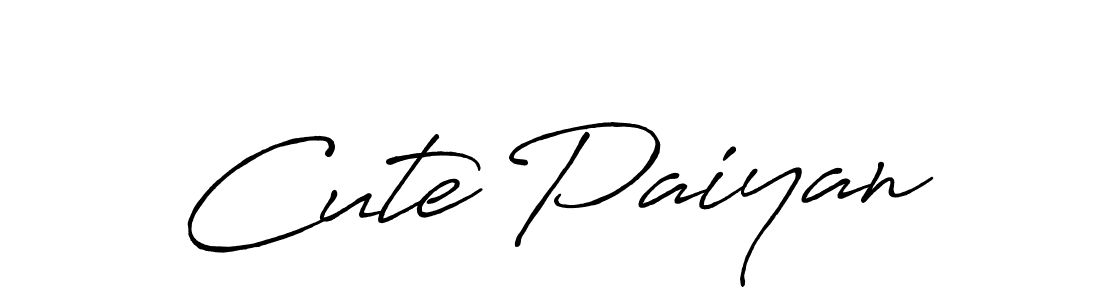 if you are searching for the best signature style for your name Cute Paiyan. so please give up your signature search. here we have designed multiple signature styles  using Antro_Vectra_Bolder. Cute Paiyan signature style 7 images and pictures png