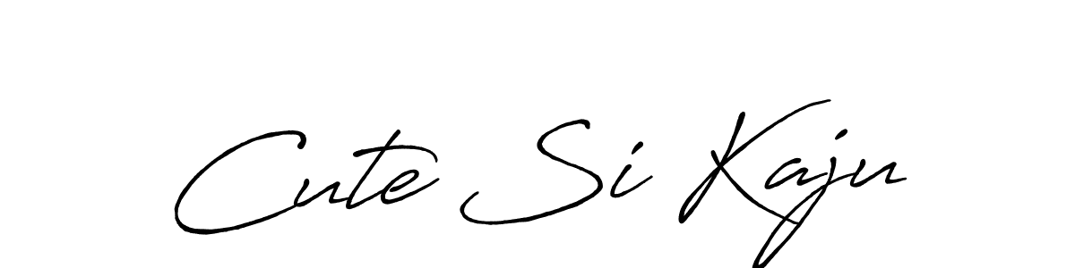 How to make Cute Si Kaju signature? Antro_Vectra_Bolder is a professional autograph style. Create handwritten signature for Cute Si Kaju name. Cute Si Kaju signature style 7 images and pictures png