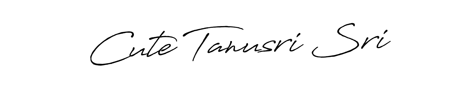 How to make Cute Tanusri Sri signature? Antro_Vectra_Bolder is a professional autograph style. Create handwritten signature for Cute Tanusri Sri name. Cute Tanusri Sri signature style 7 images and pictures png