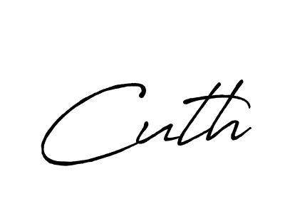 Use a signature maker to create a handwritten signature online. With this signature software, you can design (Antro_Vectra_Bolder) your own signature for name Cuth. Cuth signature style 7 images and pictures png