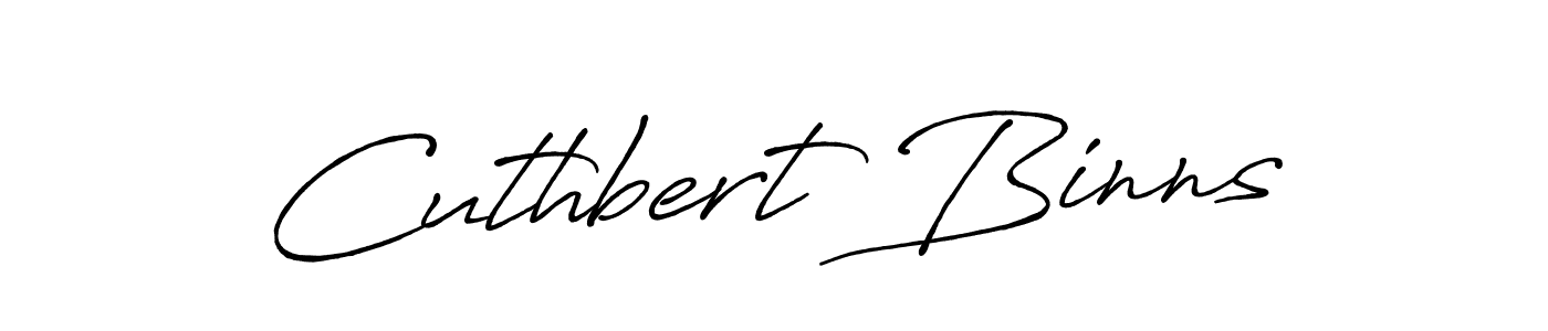 Make a beautiful signature design for name Cuthbert Binns. With this signature (Antro_Vectra_Bolder) style, you can create a handwritten signature for free. Cuthbert Binns signature style 7 images and pictures png