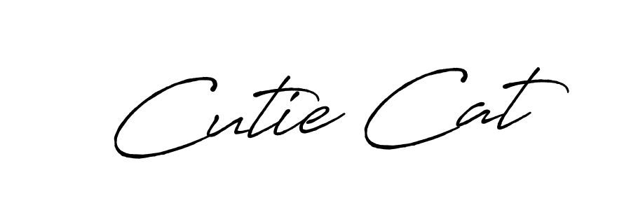 Create a beautiful signature design for name Cutie Cat. With this signature (Antro_Vectra_Bolder) fonts, you can make a handwritten signature for free. Cutie Cat signature style 7 images and pictures png