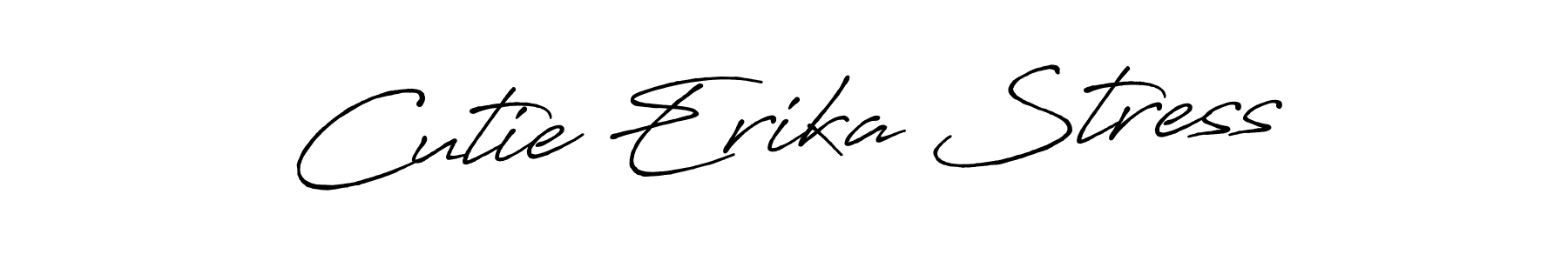 if you are searching for the best signature style for your name Cutie Erika Stress. so please give up your signature search. here we have designed multiple signature styles  using Antro_Vectra_Bolder. Cutie Erika Stress signature style 7 images and pictures png