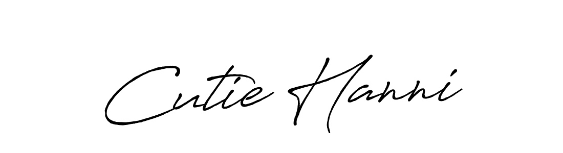 Here are the top 10 professional signature styles for the name Cutie Hanni. These are the best autograph styles you can use for your name. Cutie Hanni signature style 7 images and pictures png