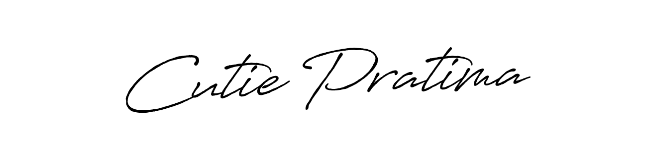 Cutie Pratima stylish signature style. Best Handwritten Sign (Antro_Vectra_Bolder) for my name. Handwritten Signature Collection Ideas for my name Cutie Pratima. Cutie Pratima signature style 7 images and pictures png