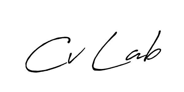 Design your own signature with our free online signature maker. With this signature software, you can create a handwritten (Antro_Vectra_Bolder) signature for name Cv Lab. Cv Lab signature style 7 images and pictures png