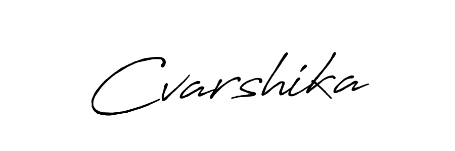 Cvarshika stylish signature style. Best Handwritten Sign (Antro_Vectra_Bolder) for my name. Handwritten Signature Collection Ideas for my name Cvarshika. Cvarshika signature style 7 images and pictures png