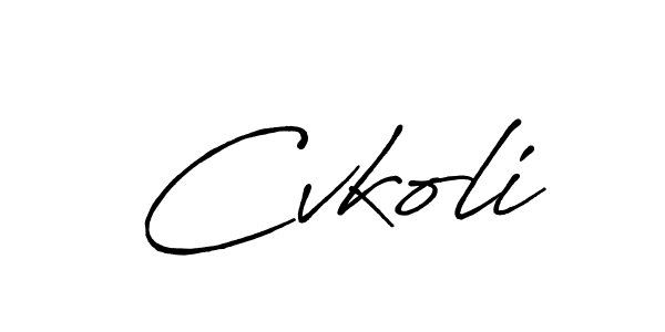 How to Draw Cvkoli signature style? Antro_Vectra_Bolder is a latest design signature styles for name Cvkoli. Cvkoli signature style 7 images and pictures png