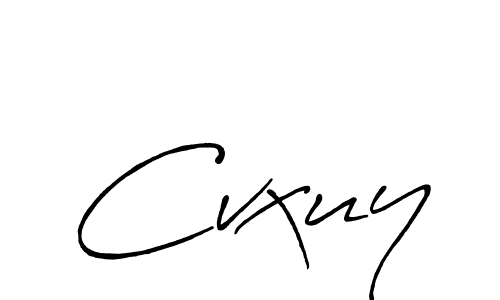 Use a signature maker to create a handwritten signature online. With this signature software, you can design (Antro_Vectra_Bolder) your own signature for name Cvxuy. Cvxuy signature style 7 images and pictures png