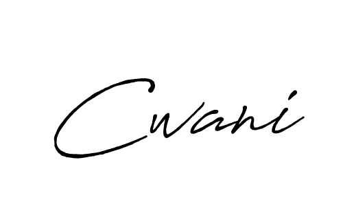 How to make Cwani signature? Antro_Vectra_Bolder is a professional autograph style. Create handwritten signature for Cwani name. Cwani signature style 7 images and pictures png