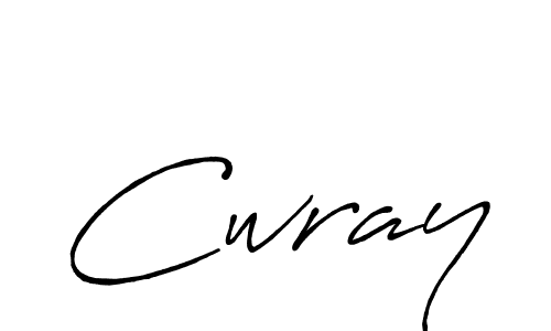 Cwray stylish signature style. Best Handwritten Sign (Antro_Vectra_Bolder) for my name. Handwritten Signature Collection Ideas for my name Cwray. Cwray signature style 7 images and pictures png