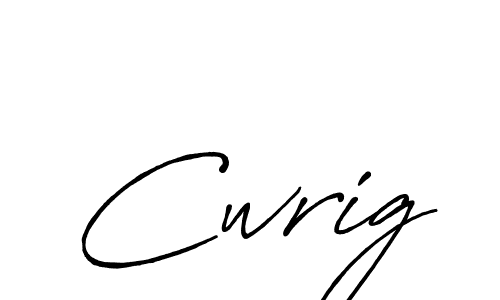 Use a signature maker to create a handwritten signature online. With this signature software, you can design (Antro_Vectra_Bolder) your own signature for name Cwrig. Cwrig signature style 7 images and pictures png