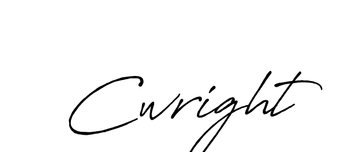How to make Cwright name signature. Use Antro_Vectra_Bolder style for creating short signs online. This is the latest handwritten sign. Cwright signature style 7 images and pictures png
