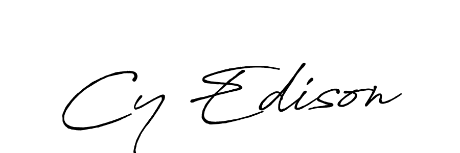 Here are the top 10 professional signature styles for the name Cy Edison. These are the best autograph styles you can use for your name. Cy Edison signature style 7 images and pictures png