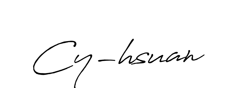 Design your own signature with our free online signature maker. With this signature software, you can create a handwritten (Antro_Vectra_Bolder) signature for name Cy-hsuan. Cy-hsuan signature style 7 images and pictures png