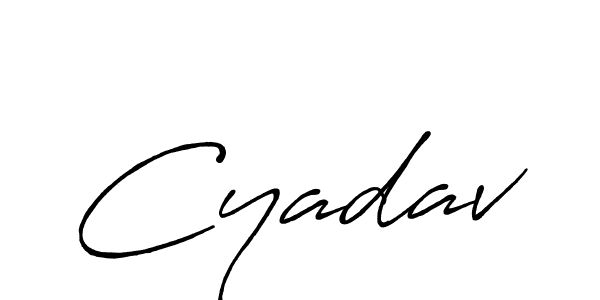 How to make Cyadav signature? Antro_Vectra_Bolder is a professional autograph style. Create handwritten signature for Cyadav name. Cyadav signature style 7 images and pictures png