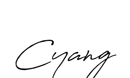 How to make Cyang name signature. Use Antro_Vectra_Bolder style for creating short signs online. This is the latest handwritten sign. Cyang signature style 7 images and pictures png