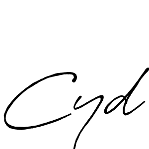 Design your own signature with our free online signature maker. With this signature software, you can create a handwritten (Antro_Vectra_Bolder) signature for name Cyd. Cyd signature style 7 images and pictures png