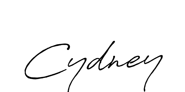 Create a beautiful signature design for name Cydney. With this signature (Antro_Vectra_Bolder) fonts, you can make a handwritten signature for free. Cydney signature style 7 images and pictures png