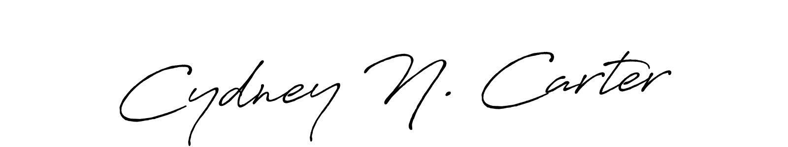 Once you've used our free online signature maker to create your best signature Antro_Vectra_Bolder style, it's time to enjoy all of the benefits that Cydney N. Carter name signing documents. Cydney N. Carter signature style 7 images and pictures png