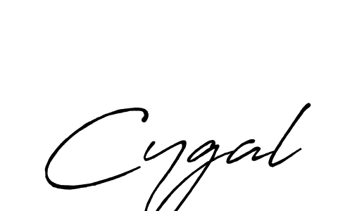 Cygal stylish signature style. Best Handwritten Sign (Antro_Vectra_Bolder) for my name. Handwritten Signature Collection Ideas for my name Cygal. Cygal signature style 7 images and pictures png