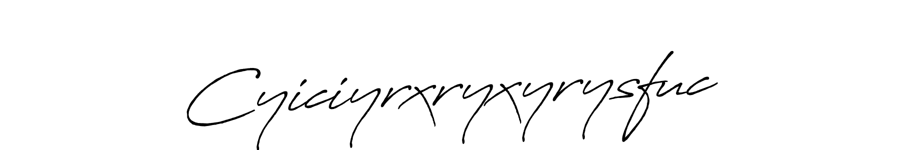 Create a beautiful signature design for name Cyiciyrxryxyrysfuc. With this signature (Antro_Vectra_Bolder) fonts, you can make a handwritten signature for free. Cyiciyrxryxyrysfuc signature style 7 images and pictures png