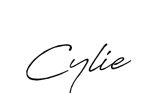 How to make Cylie name signature. Use Antro_Vectra_Bolder style for creating short signs online. This is the latest handwritten sign. Cylie signature style 7 images and pictures png