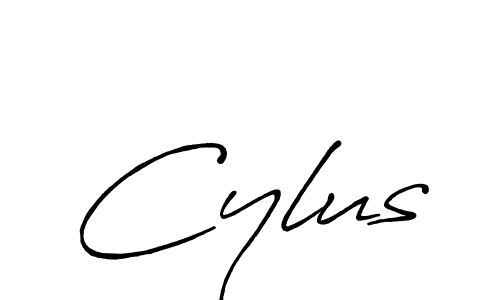 Use a signature maker to create a handwritten signature online. With this signature software, you can design (Antro_Vectra_Bolder) your own signature for name Cylus. Cylus signature style 7 images and pictures png