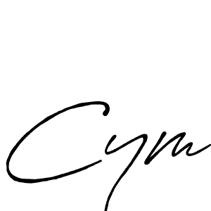 How to make Cym name signature. Use Antro_Vectra_Bolder style for creating short signs online. This is the latest handwritten sign. Cym signature style 7 images and pictures png