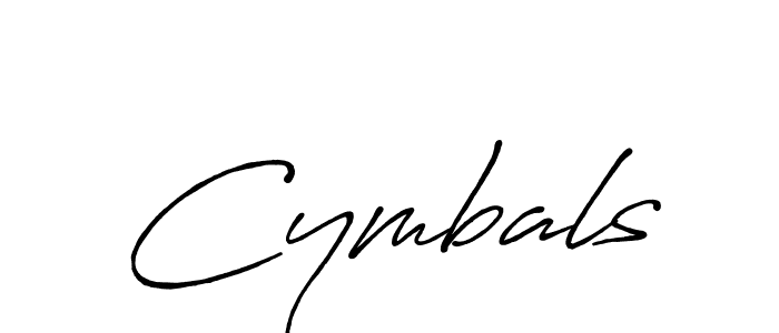 Cymbals stylish signature style. Best Handwritten Sign (Antro_Vectra_Bolder) for my name. Handwritten Signature Collection Ideas for my name Cymbals. Cymbals signature style 7 images and pictures png