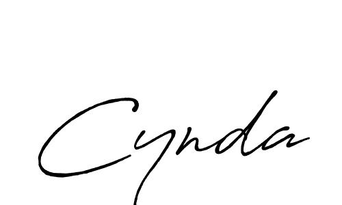 Also we have Cynda name is the best signature style. Create professional handwritten signature collection using Antro_Vectra_Bolder autograph style. Cynda signature style 7 images and pictures png