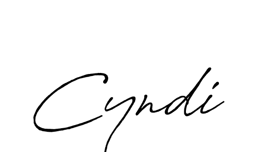 Cyndi stylish signature style. Best Handwritten Sign (Antro_Vectra_Bolder) for my name. Handwritten Signature Collection Ideas for my name Cyndi. Cyndi signature style 7 images and pictures png