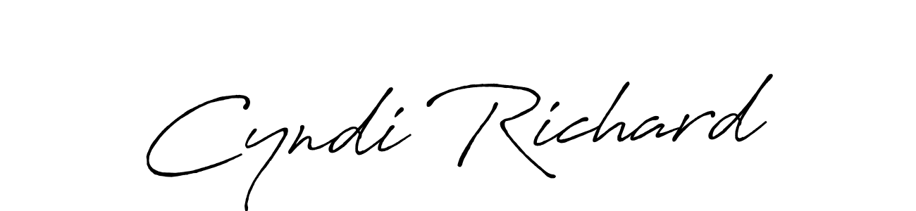 Cyndi Richard stylish signature style. Best Handwritten Sign (Antro_Vectra_Bolder) for my name. Handwritten Signature Collection Ideas for my name Cyndi Richard. Cyndi Richard signature style 7 images and pictures png