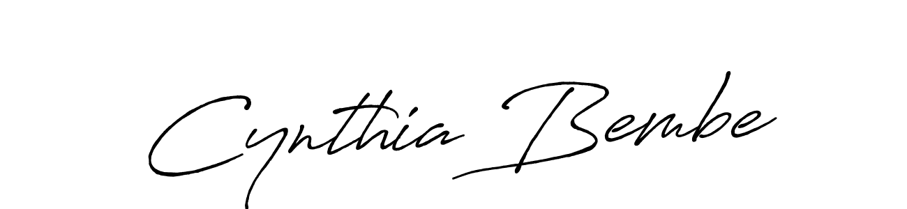 How to make Cynthia Bembe signature? Antro_Vectra_Bolder is a professional autograph style. Create handwritten signature for Cynthia Bembe name. Cynthia Bembe signature style 7 images and pictures png