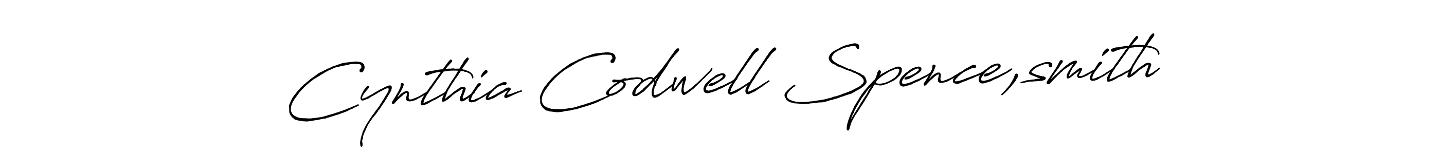 Use a signature maker to create a handwritten signature online. With this signature software, you can design (Antro_Vectra_Bolder) your own signature for name Cynthia Codwell Spence,smith. Cynthia Codwell Spence,smith signature style 7 images and pictures png