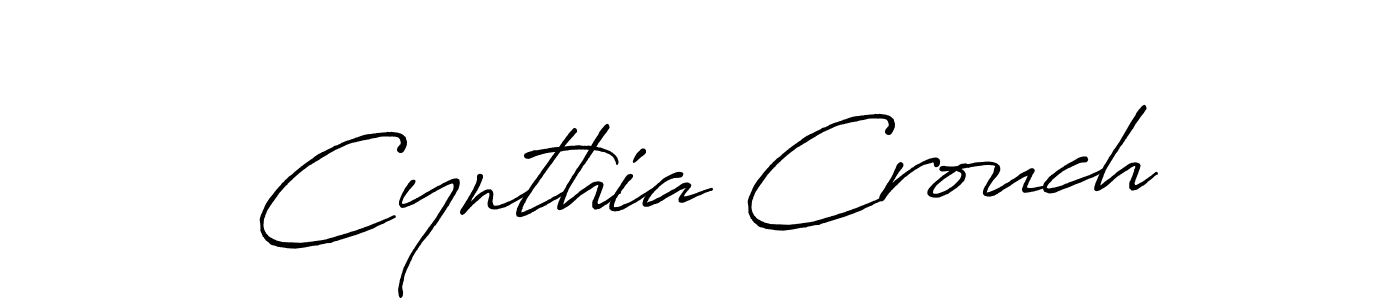 How to make Cynthia Crouch name signature. Use Antro_Vectra_Bolder style for creating short signs online. This is the latest handwritten sign. Cynthia Crouch signature style 7 images and pictures png