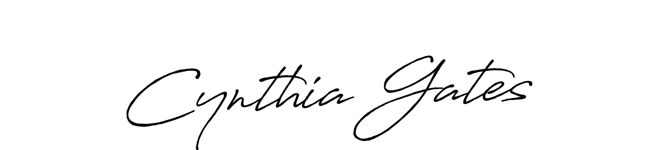 Cynthia Gates stylish signature style. Best Handwritten Sign (Antro_Vectra_Bolder) for my name. Handwritten Signature Collection Ideas for my name Cynthia Gates. Cynthia Gates signature style 7 images and pictures png