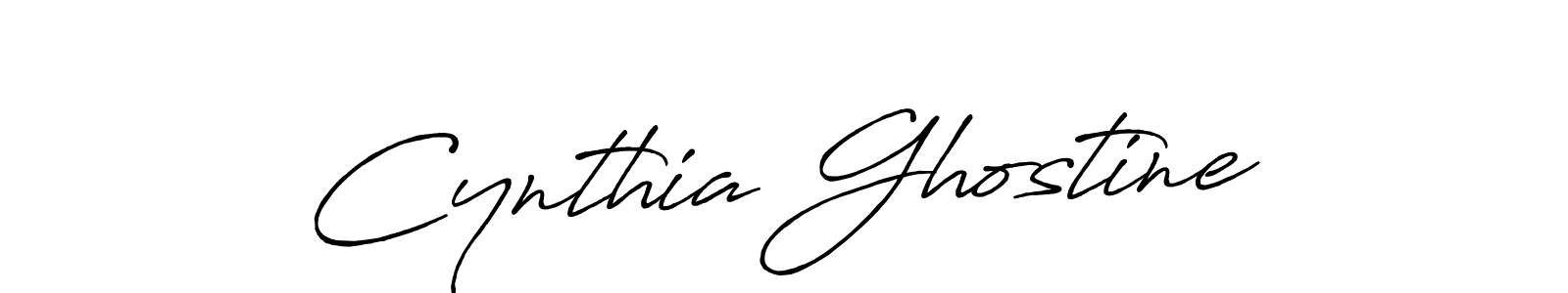 How to make Cynthia Ghostine signature? Antro_Vectra_Bolder is a professional autograph style. Create handwritten signature for Cynthia Ghostine name. Cynthia Ghostine signature style 7 images and pictures png