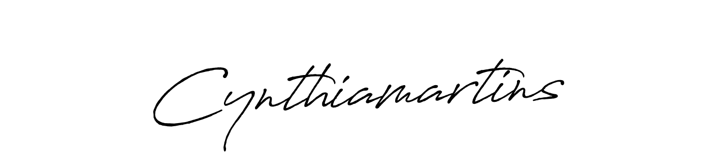 Design your own signature with our free online signature maker. With this signature software, you can create a handwritten (Antro_Vectra_Bolder) signature for name Cynthiamartins. Cynthiamartins signature style 7 images and pictures png