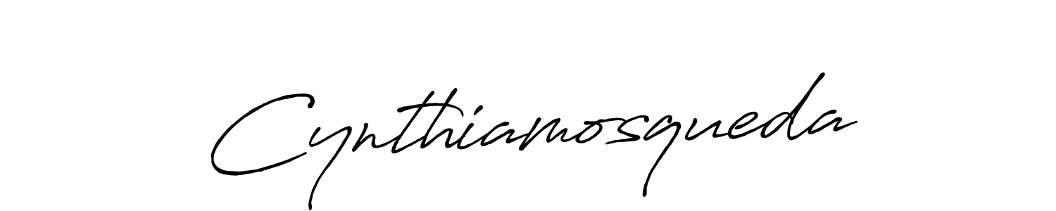 The best way (Antro_Vectra_Bolder) to make a short signature is to pick only two or three words in your name. The name Cynthiamosqueda include a total of six letters. For converting this name. Cynthiamosqueda signature style 7 images and pictures png