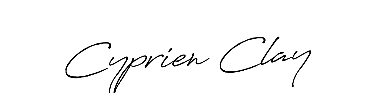 Cyprien Clay stylish signature style. Best Handwritten Sign (Antro_Vectra_Bolder) for my name. Handwritten Signature Collection Ideas for my name Cyprien Clay. Cyprien Clay signature style 7 images and pictures png