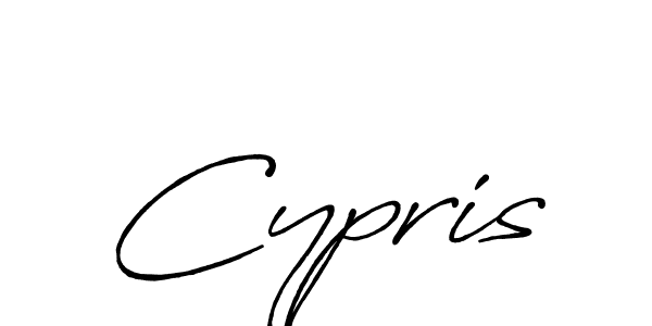 How to make Cypris signature? Antro_Vectra_Bolder is a professional autograph style. Create handwritten signature for Cypris name. Cypris signature style 7 images and pictures png